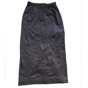 Vintage Pendleton Women’s size 6  100% Virgin Wool Charcoal Gray Maxi Skirt